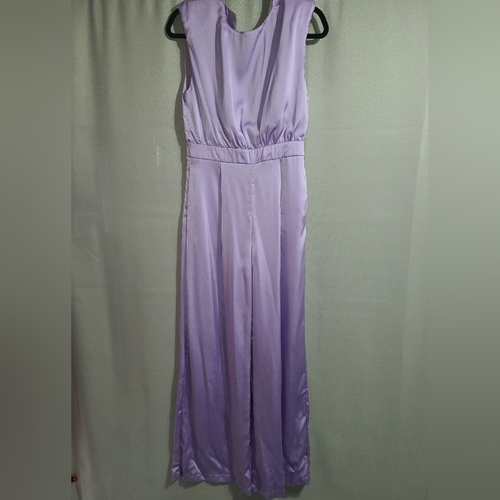 Do+Be Purple Satin Jumpsuit